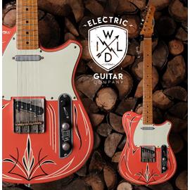 Guitares électriques Wild Custom Guitars - WILD TV - FIESTA RED PINSTRIPE - Guitares 6 cordes