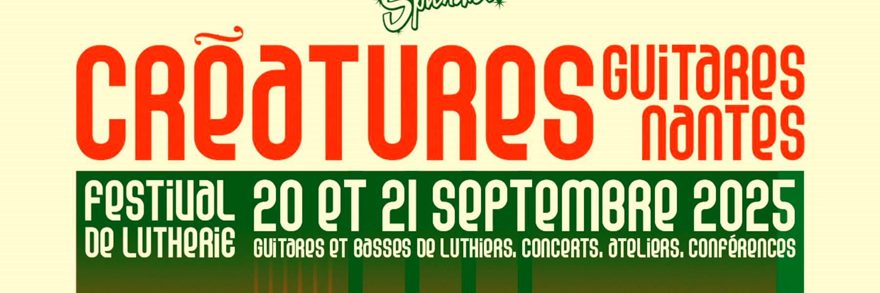 🎸 The Guitar Division becomes a partner of the Créatures 2025 Festival in Nantes