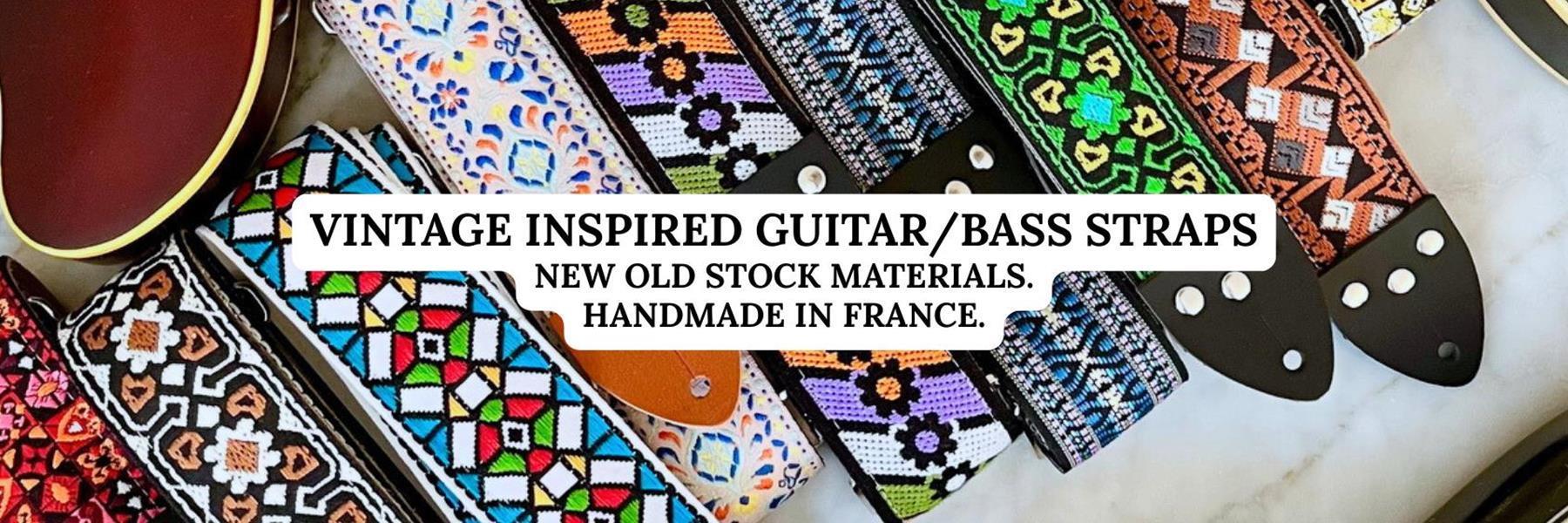 Vintage Woodstock guitar strap | Craftsmanship &amp; retro style - Tom Vintage Strap's