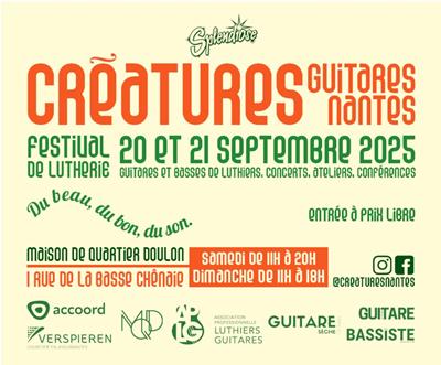 🎸 The Guitar Division becomes a partner of the Créatures 2025 Festival in Nantes