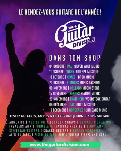 THE GUITAR DIVISION TOUR 2025: THE 100% GUITAR TOUR RETURNS TO FRANCE!