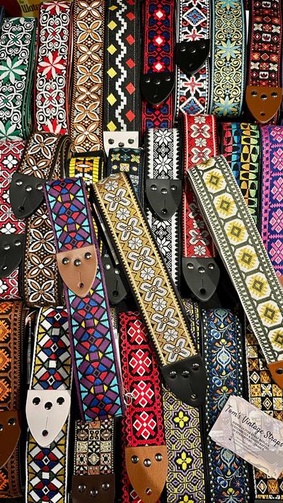 Vintage Woodstock guitar strap | Craftsmanship &amp; retro style - Tom Vintage Strap's