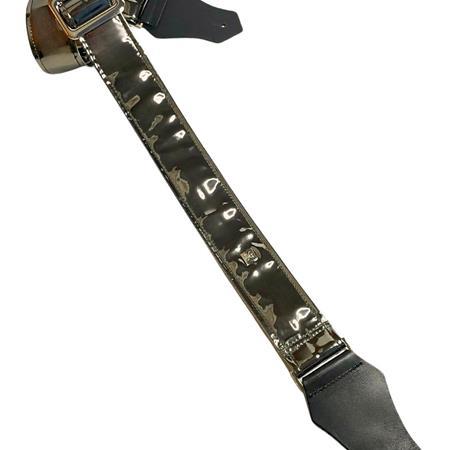 Ac­ces­soires pour Gui­tares & Basses GET'M GET'M INC - Badass Mirrored 2\" Guitar Strap - Badass Platinum - Sangles