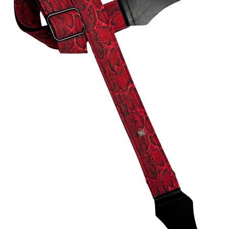 Ac­ces­soires pour Gui­tares & Basses GET'M GET'M INC - Diamondback 2\" Guitar Strap - Rattler Red - Sangles