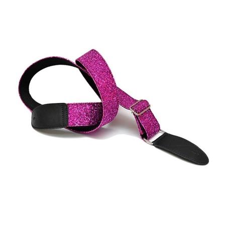 Accessoires pour Guitares & Basses Bourbon Strap Guitar - GLITTER PINK - Sangles