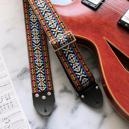 Ac­ces­soires pour Gui­tares & Basses Tom's Vintage Straps - 'Hooty' Guitar/Bass Hippie Strap - Sangles
