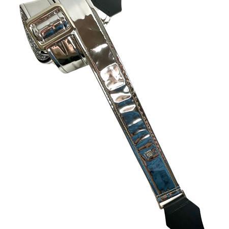 Accessories GET'M GET'M INC. - Mirror Reflective 2\" Guitar Strap - Silver - Straps