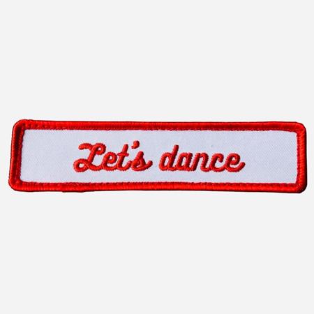 Lifestyle Houblon Platine - PATCH \"Lets' dance\" ROUGE - Textile