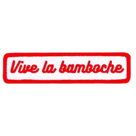 Lifestyle Houblon Platine - PATCH \"Vive la bamboche\" ROUGE - Textile
