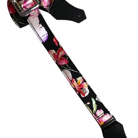 Accessories GET'M GET'M INC. - Platinum Bloom 2\" Guitar Strap - Pink Orchid - Straps