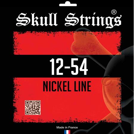 Ac­ces­soires pour Gui­tares & Basses Skull Strings - Skull Strings 12-54 Nickel Line - Guitare électrique