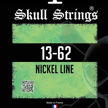 Ac­ces­soires pour Gui­tares & Basses Skull Strings - Skull Strings 13-62 Nickel Line - Guitare électrique