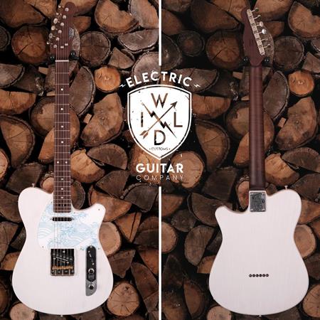 Guitares électriques Wild Custom Guitars - WILD-TV GHOST WHITE / WAVE - Guitares 6 cordes