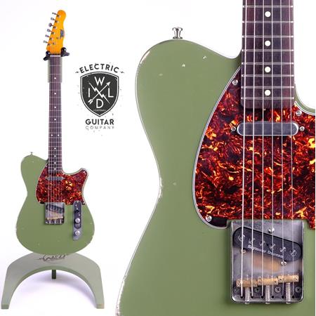 Guitares électriques Wild Custom Guitars - WILD-TV MILITARY GREEN - Guitares 6 cordes
