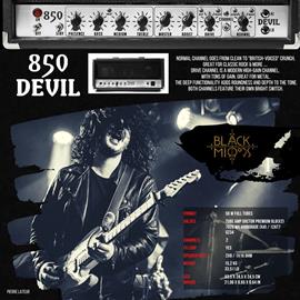 Amplificateurs Guitares Électriques Invaders Amplification - 850 Devil - Head