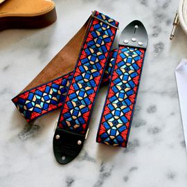 Ac­ces­soires pour Gui­tares & Basses Tom's Vintage Straps - Beck 'Stained Glass' Guitar/Bass Hippie Strap - Sangles