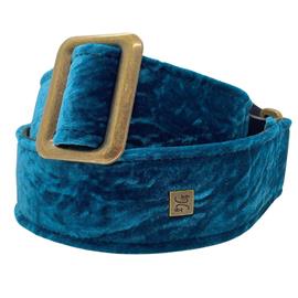 Accessories GET'M GET'M INC. - Boujee Velvet 2\" Guitar Strap - Aquamarine Teal - Straps