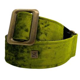 Ac­ces­soires pour Gui­tares & Basses GET'M GET'M INC - Boujee Velvet 2\" Guitar Strap - Peridot Green - Sangles