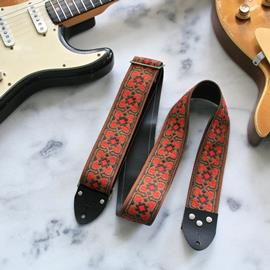 Ac­ces­soires pour Gui­tares & Basses Tom's Vintage Straps - Caramel 'Fillmore' Guitar/Bass Hippie Strap - Sangles