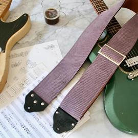 Ac­ces­soires pour Gui­tares & Basses Tom's Vintage Straps - Custom 3\" wide Purple 'Corduroy' Guitar/Bass Hippie Strap - Sangles