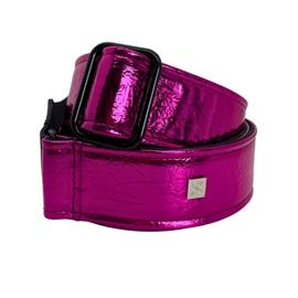 Ac­ces­soires pour Gui­tares & Basses GET'M GET'M INC - Distressed Vernice 2\" Guitar Strap - Fuchsia - Sangles