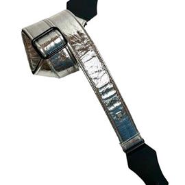 Accessories GET'M GET'M INC - Distressed Vernice 2\" Guitar Strap - Silver - Straps