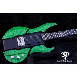 Guitares électriques EBG Instruments - EBG-6 Jigsaw \"Flamed green\" - Guitares 6 cordes