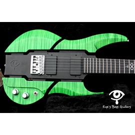 Guitares électriques EBG Instruments - EBG-6 Jigsaw \"Flamed green\" - Guitares 6 cordes
