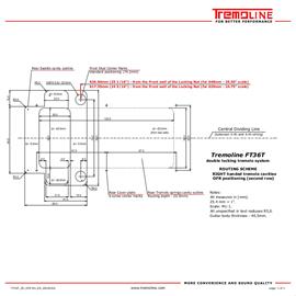 Guitares électriques Tremoline - FT36T-R2-BS tremolo system - Tremolo