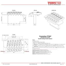 Guitares électriques Tremoline - FT36T-R2-SP tremolo system - Tremolo
