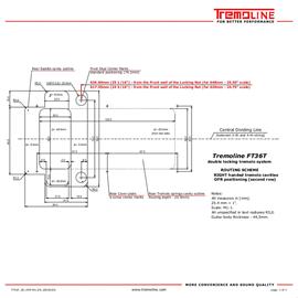 Guitares électriques Tremoline - FT36T-R2-SP tremolo system - Tremolo