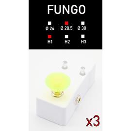 Effects & Pedals Pedal Room Italy - Fungo Ø 28,5mm - H 15,5mm - D28H1 - 3Pcs: Plexi Transparent, Plexi Pink, Plexi Yellow - Accessories