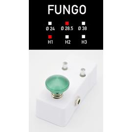 Effects & Pedals Pedal Room Italy - Fungo Ø 28,5mm - H 15,5mm - D28H1 - Aluminum, Chrome, Nichel Black, Gold, Red, Orange, Green, Blue, Purple, Pink, Black, Yellow - Accessories