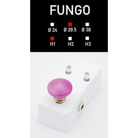 Effects & Pedals Pedal Room Italy - Fungo Ø 28,5mm - H 15,5mm - D28H1 - Aluminum, Chrome, Nichel Black, Gold, Red, Orange, Green, Blue, Purple, Pink, Black, Yellow - Accessories