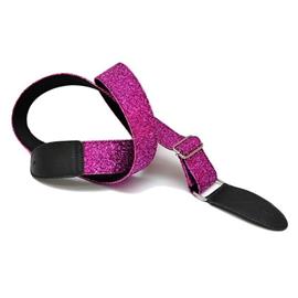 Accessoires pour Guitares & Basses Bourbon Strap Guitar - GLITTER PINK - Sangles