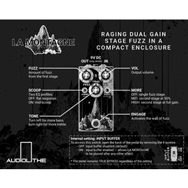 Effets Guitares & Basses Audiolithe - La Montagne - Fuzz