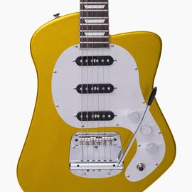 Electric guitars Steelyjam Guitars - Modèle G02 - Gold - Semi Hollow