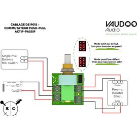 Accessories Vaudoo Audio - Module \"sans soudure\" - VOLUME avec switch actif-passif - Electronics