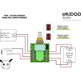 Accessories Vaudoo Audio - Module \"sans soudure\" - VOLUME avec switch actif-passif - Electronics
