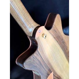 Guitares électriques Hervé Berardet - Guitare et Création - Osiris Sb « SharkyTone » GF \"Seaside\", set GoldFoil, Vibrato et Copper look ! - Guitares 6 cordes