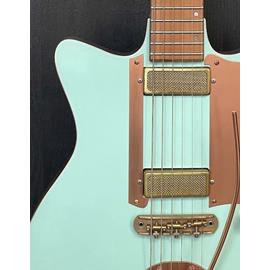 Guitares électriques Hervé Berardet - Guitare et Création - Osiris Sb « SharkyTone » GF \"Seaside\", set GoldFoil, Vibrato et Copper look ! - Guitares 6 cordes