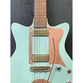 Guitares électriques Hervé Berardet - Guitare et Création - Osiris Sb « SharkyTone » GF \"Seaside\", set GoldFoil, Vibrato et Copper look ! - Guitares 6 cordes