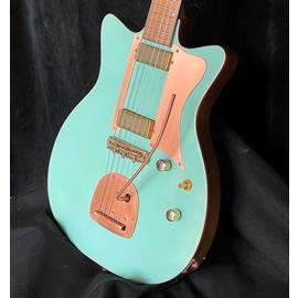Guitares électriques Hervé Berardet - Guitare et Création - Osiris Sb « SharkyTone » GF \"Seaside\", set GoldFoil, Vibrato et Copper look ! - Guitares 6 cordes