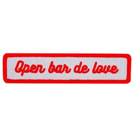 Lifestyle Houblon Platine - PATCH \"Open bar de love\" ROUGE - Textile