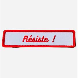 Lifestyle Houblon Platine - PATCH \"Résiste !\" ROUGE - Textile