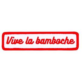 Lifestyle Houblon Platine - PATCH \"Vive la bamboche\" ROUGE - Textile