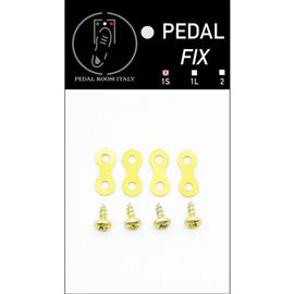Effets Guitares & Basses Pedal Room Italy - Pedal Fix MOD 1S - 22x9mm - BRASS Universal Plate Kit Mounting (kit for 1 pedal) - Accessoires