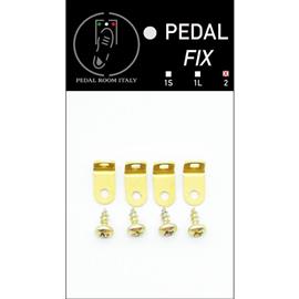 Effets Guitares & Basses Pedal Room Italy - Pedal Fix MOD 2 - 18x18x9mm - BRASS Universal Plate Kit Mounting (kit for 1 pedal) - Accessoires