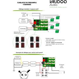 Ac­ces­soires pour Gui­tares & Basses Vaudoo Audio - Quadrupeldoo - Préampli - Electronique
