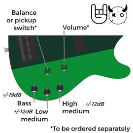 Ac­ces­soires pour Gui­tares & Basses Vaudoo Audio - Quadrupeldoo - Préampli - Electronique